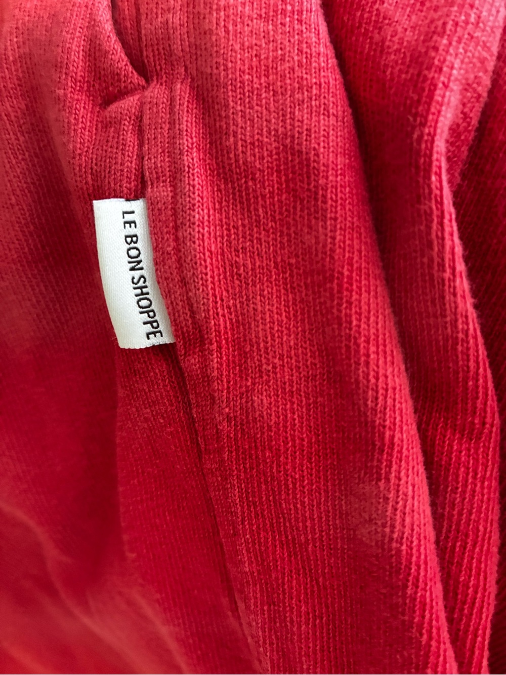 Le Bon Shoppe - French Terry Balloon Pants | Red Tulip size small - pockets - Picture 9 of 9